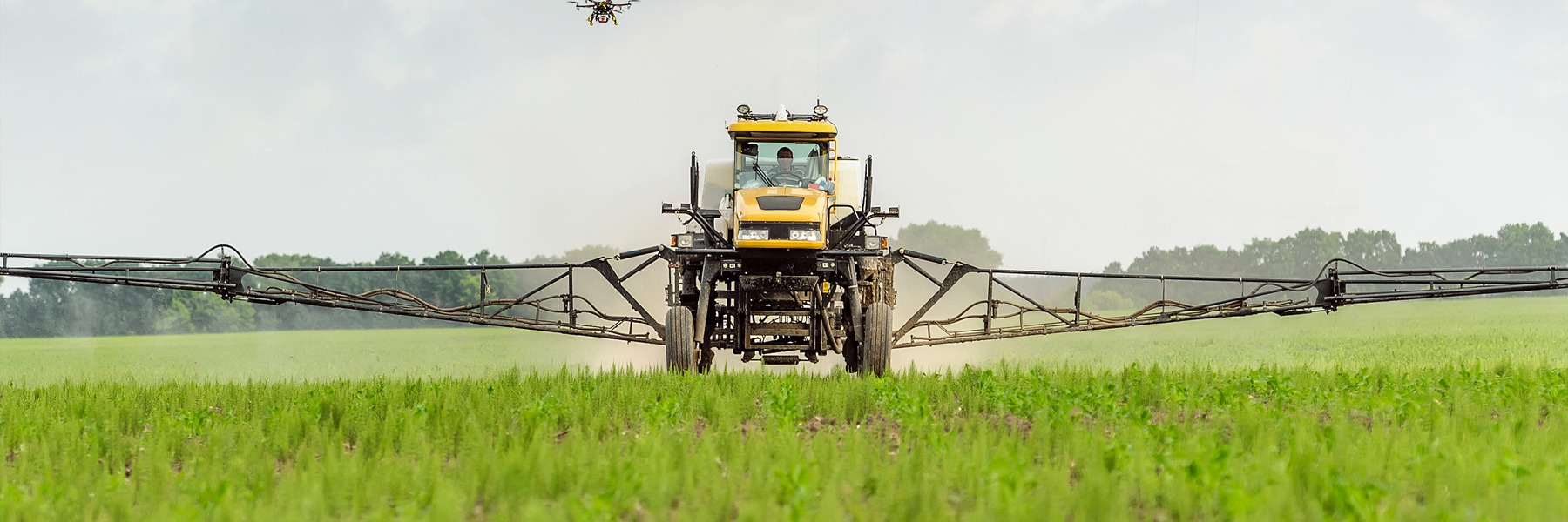 Spraying fields